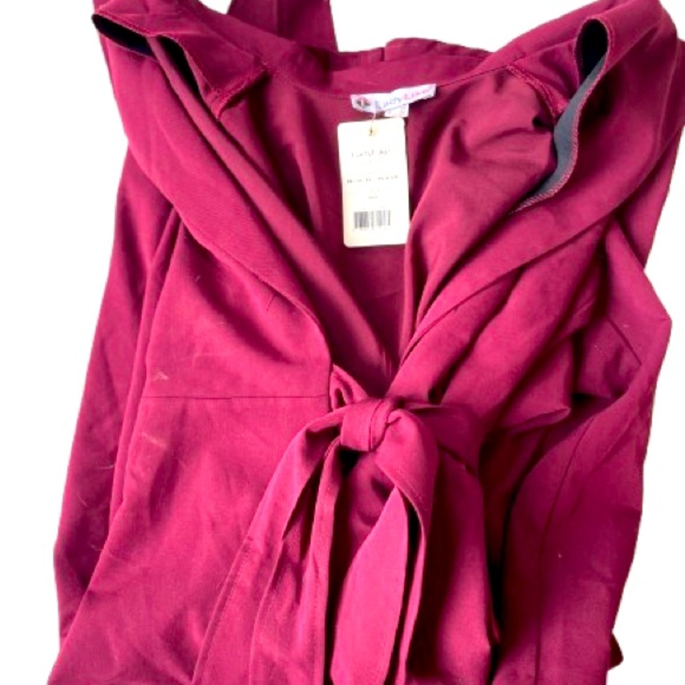 Item # 11 Elegant Burgundy Wrap Dress